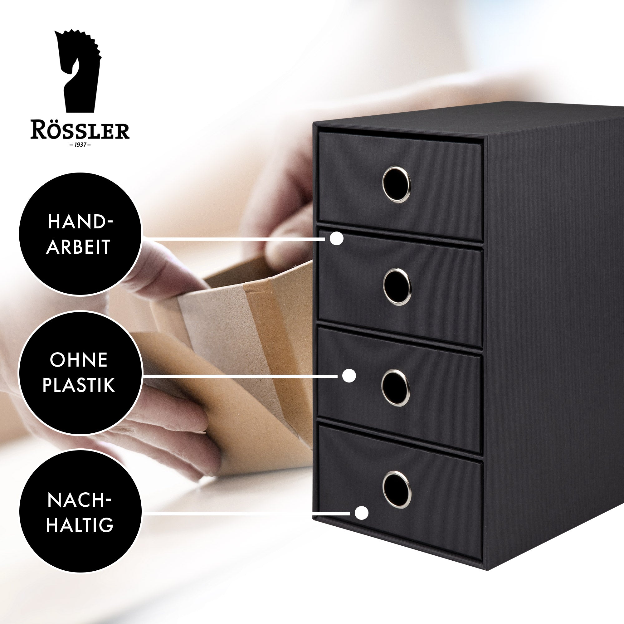 r-ssler-s-o-h-o-schubladenbox-a5-din-lang-4-f-cher-schwarz image 5