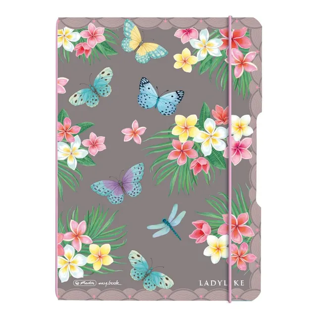 herlitz-notizheft-flex-a5-punktiert-ladylike-butterflies image 1