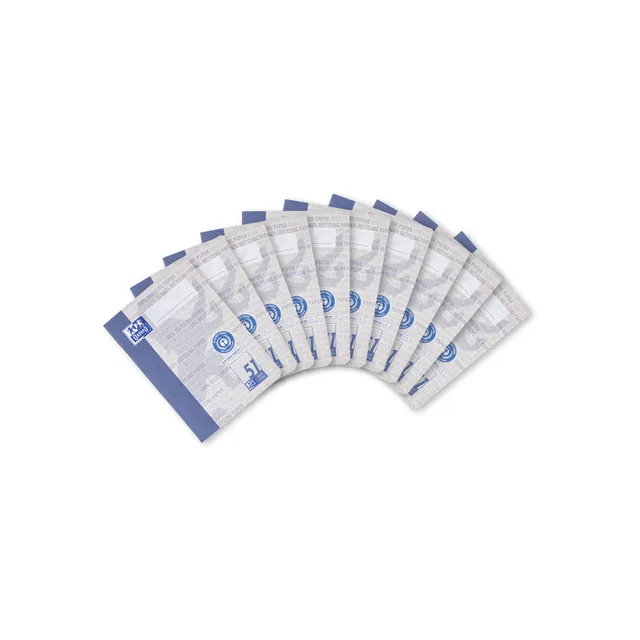 oxford-recycling-oktavheft-a6-liniert-32-blatt-blauer-engel-10-st-ck image 1