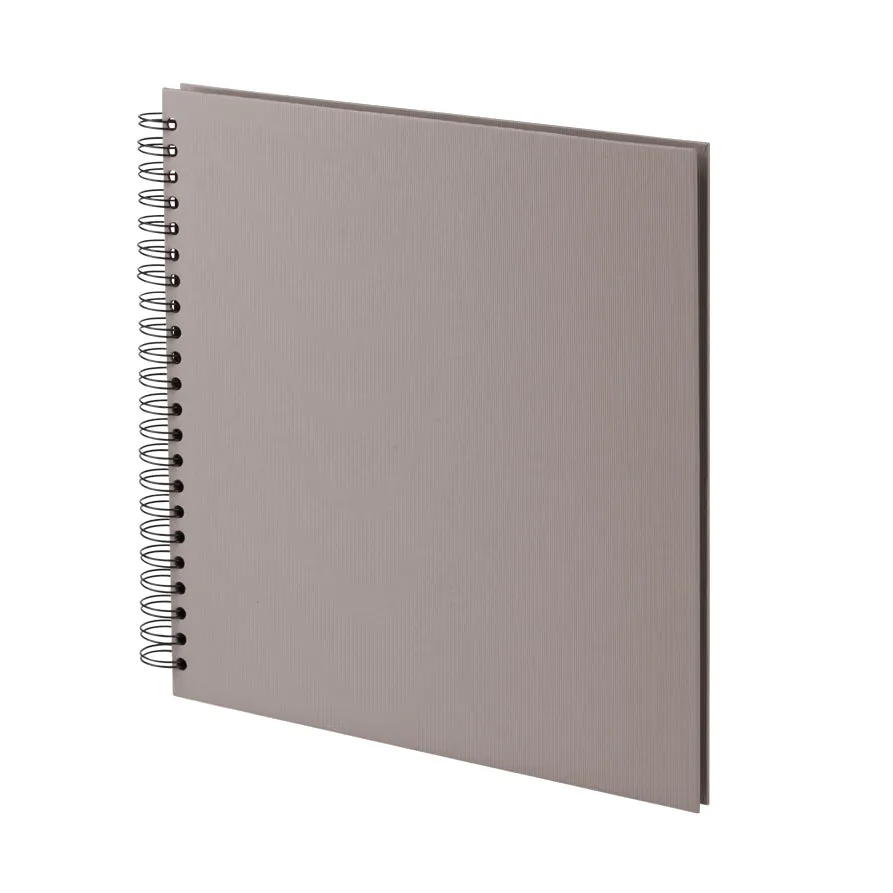 r-ssler-s-o-h-o-spiral-fotoalbum-blanko-31x30-cm-60-schwarze-seiten-taupe image 1