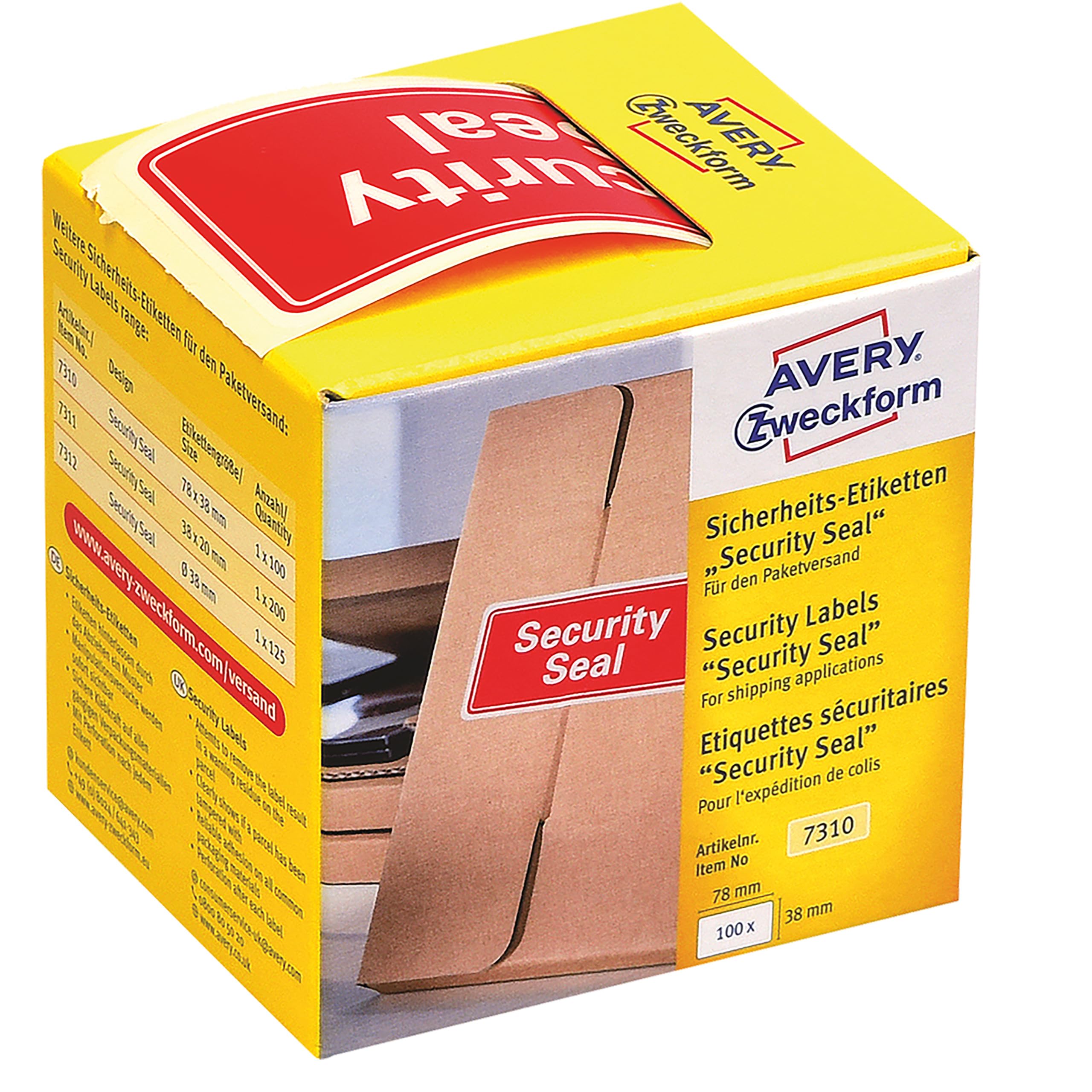 avery-zweckform-7310-sicherheitssiegel-void-leuchtrot-78-x-38-mm-100-st-ck-auf-r image 1