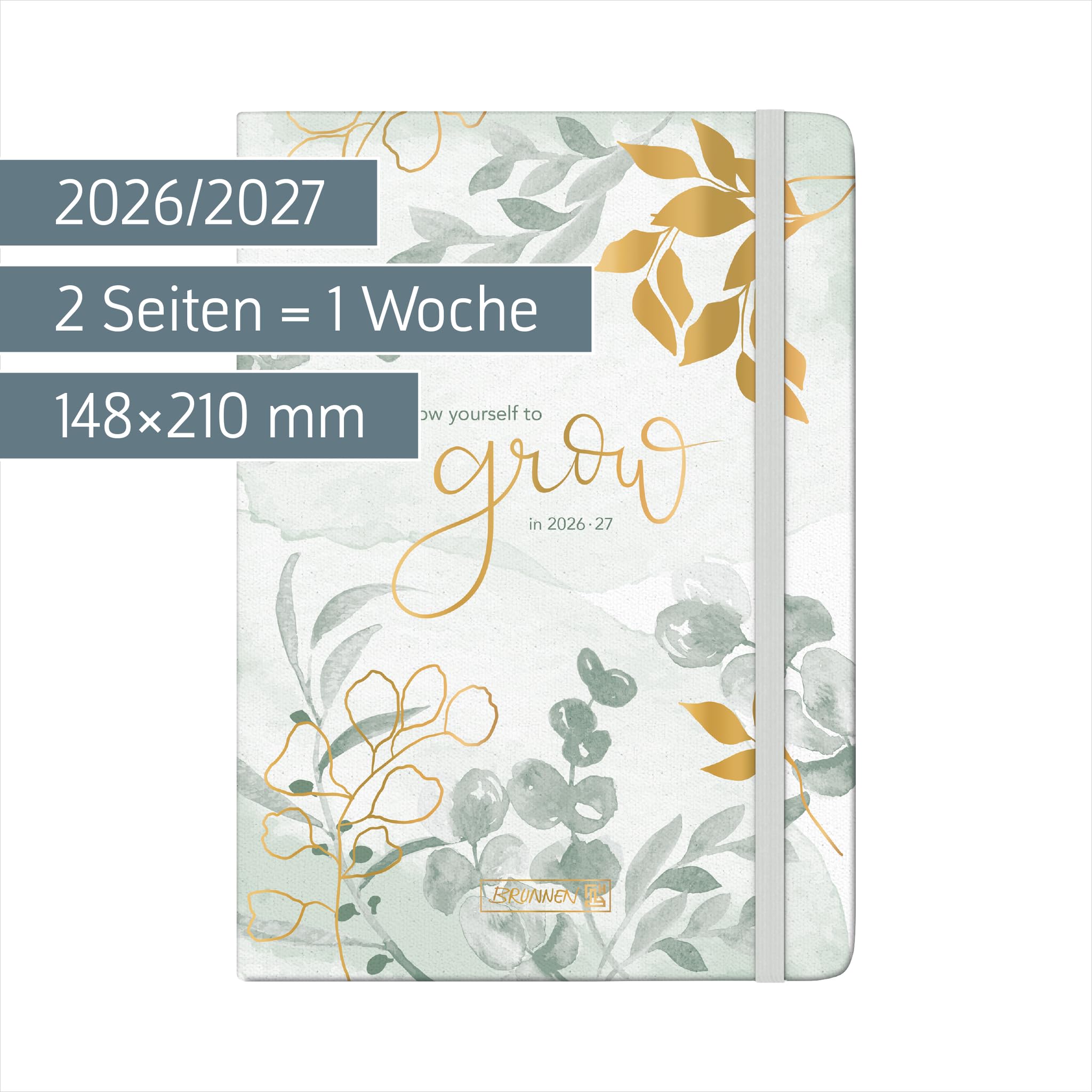 brunnen-sch-lerkalender-2026-2027-bloom-a5-textil-hardcover image 2