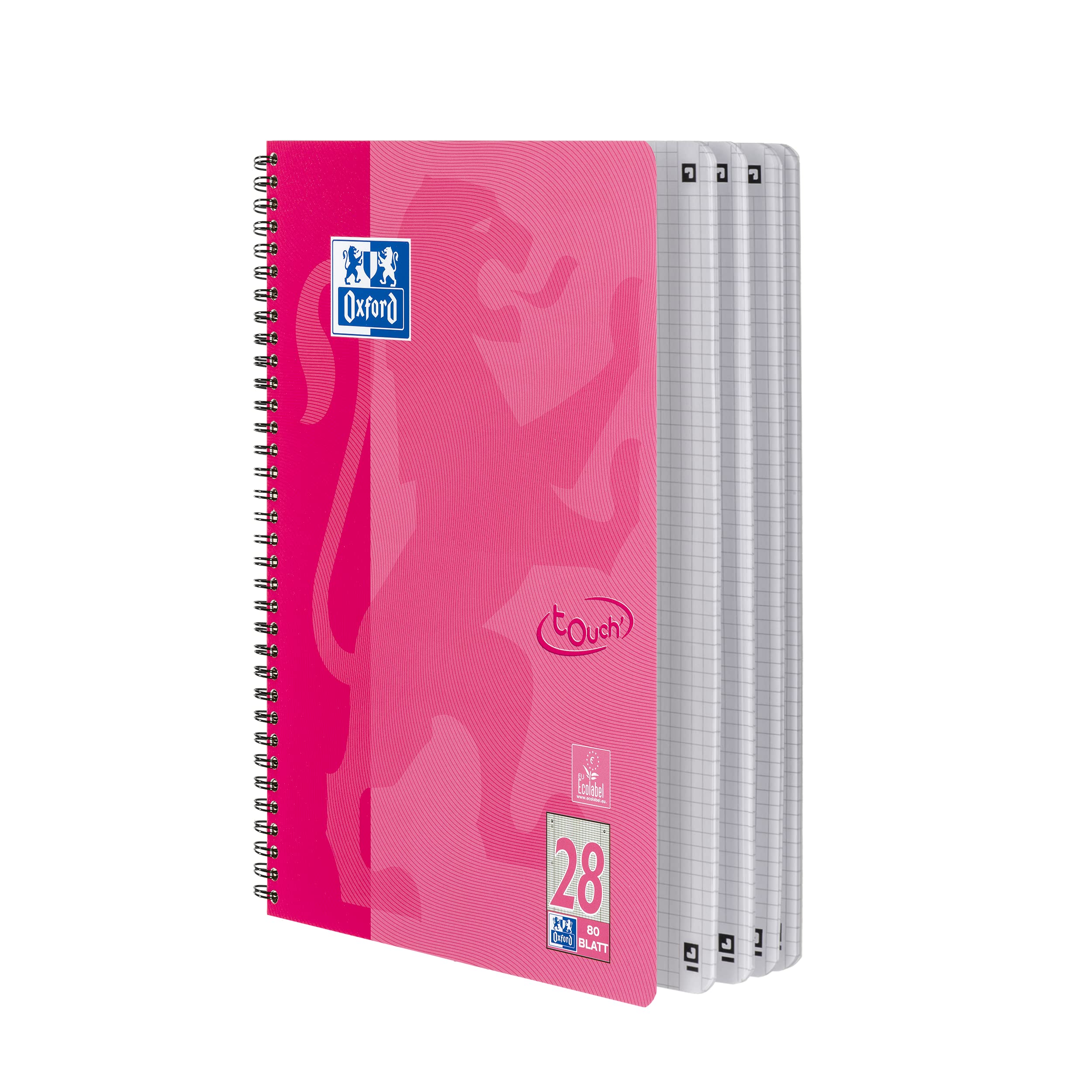 oxford-touch-collegeblock-a4-kariert-doppelrand-80-blatt-pink-10-st-ck image 4