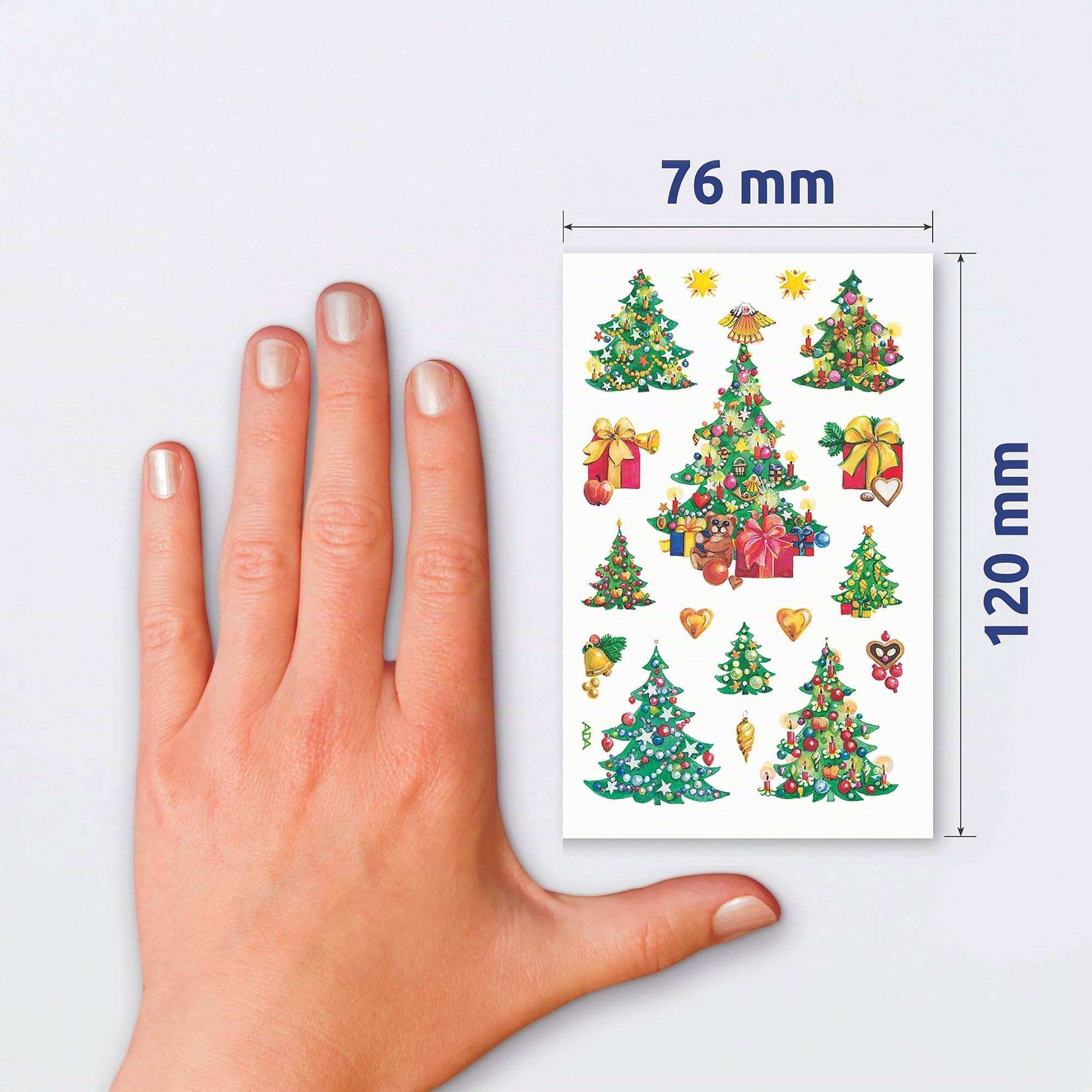 avery-zweckform-z-design-weihnachtssticker-weihnachtsb-ume-52401-30-st-ck image 3
