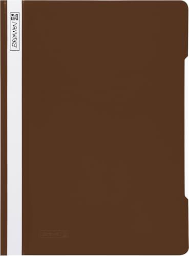 brunnen-schnellhefter-a4-pvc-folie-dunkelbraun-mit-deckblatt image 4