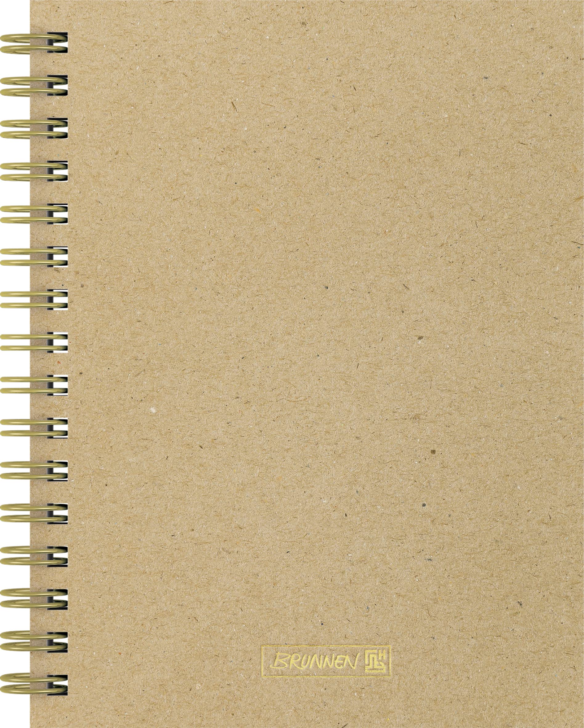 brunnen-notizbuch-wire-natural-a5-dotted-96-blatt image 1