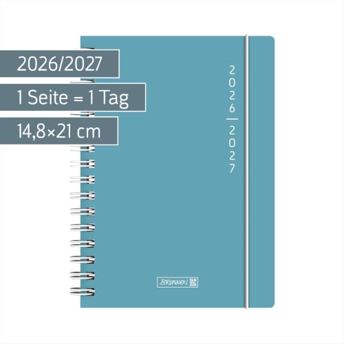 brunnen-sch-lerkalender-2026-2027-plain-blue-a5-kunststoff-blau-1-seite-1-tag image 8