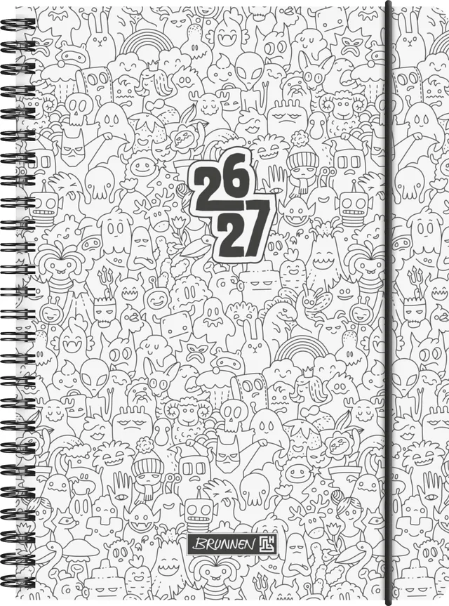 brunnen-sch-lerkalender-2026-2027-zenart-a5-kunststoff-2-seiten-1-woche-zum-ausm image 1