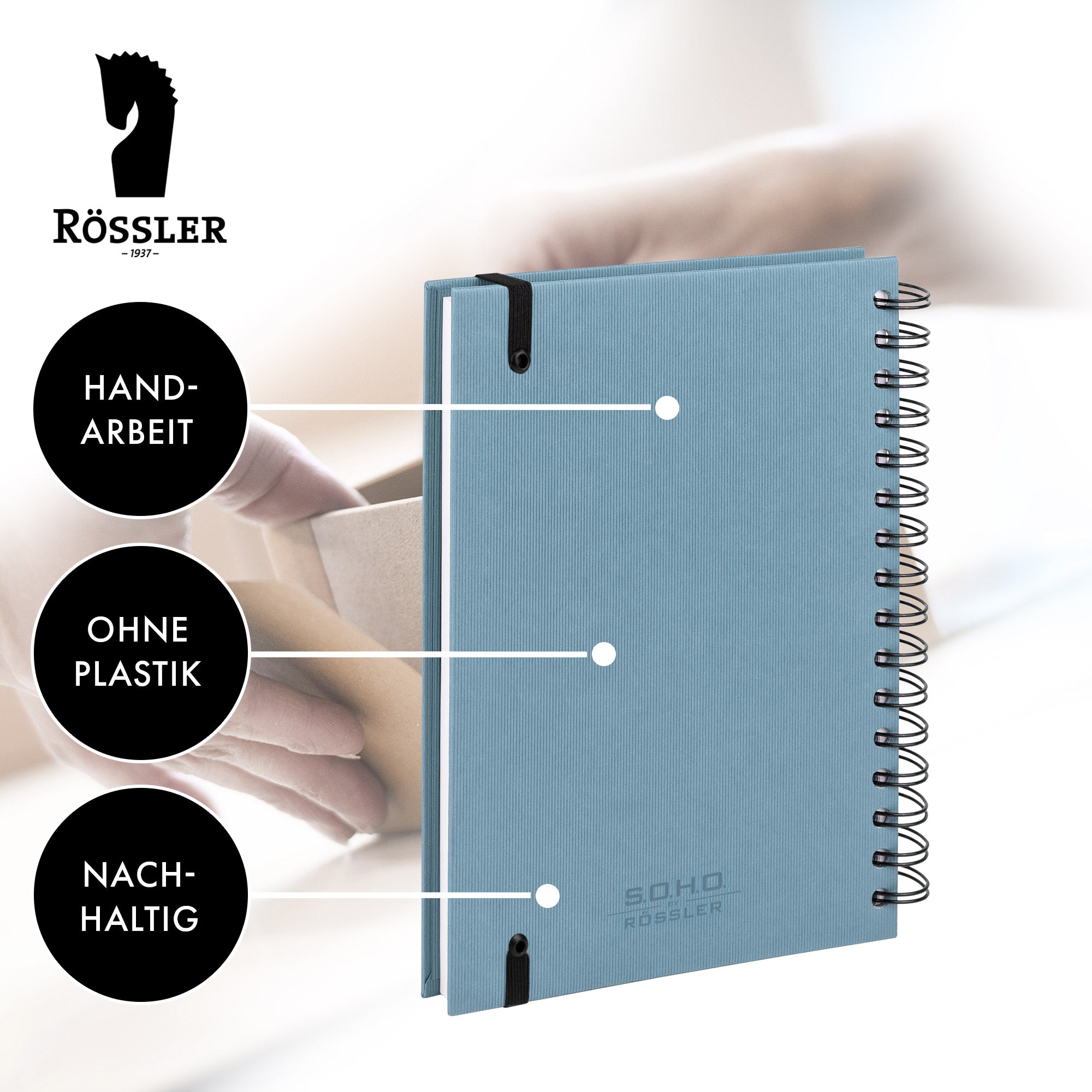r-ssler-s-o-h-o-notizbuch-a5-hardcover-blanko-mit-gummizug-opal image 3