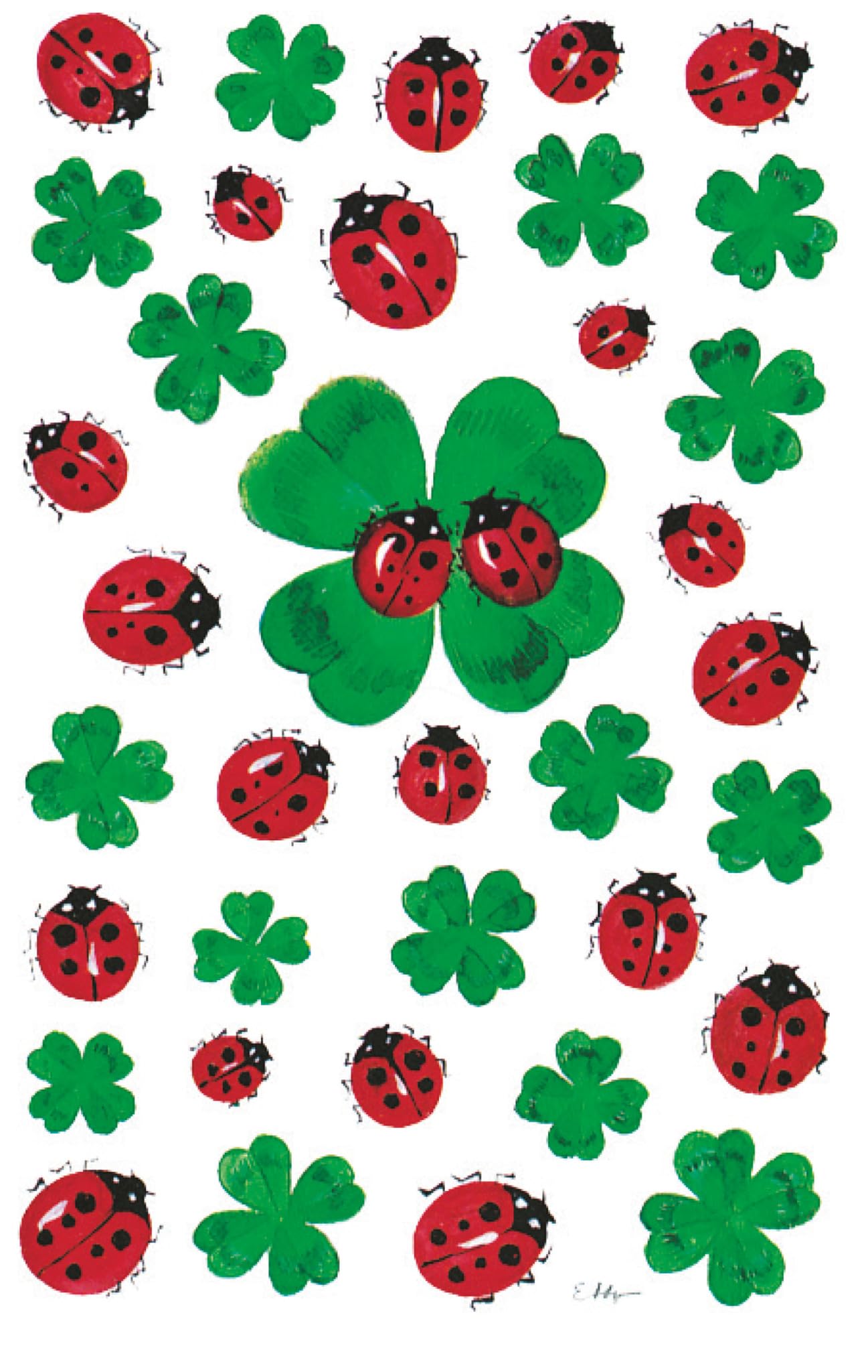 avery-zweckform-z-design-papier-sticker-gl-cksklee-marienk-fer-108-aufkleber image 2