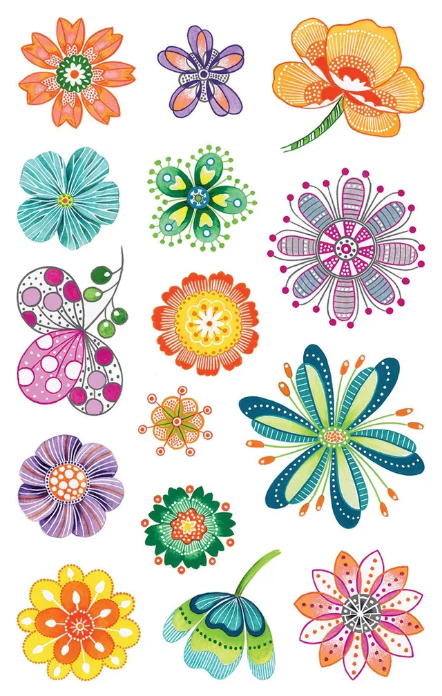 avery-zweckform-z-design-papier-sticker-blumen-54484-30-aufkleber image 1