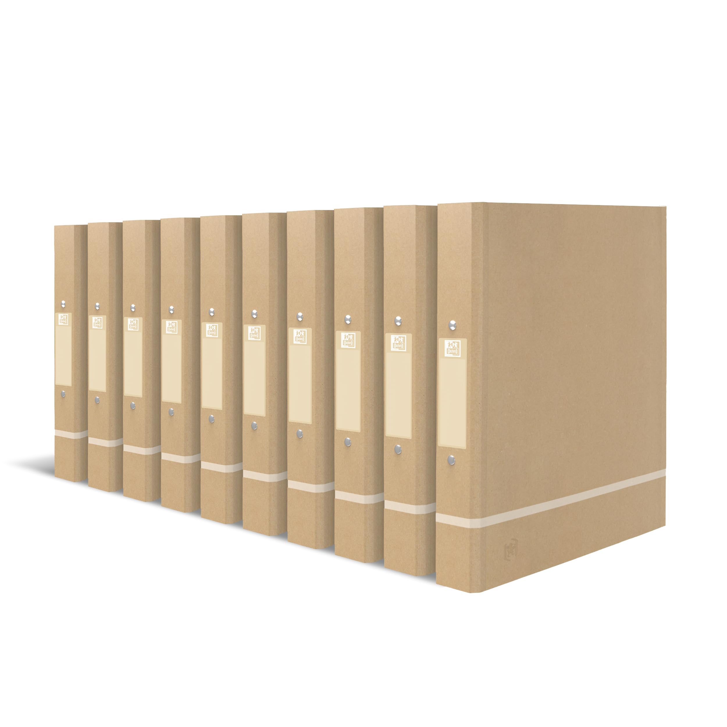 oxford-ringbuch-a4-3-5-cm-beige-10-st-ck-ringordner-2-ring-umweltfreundlich image 1