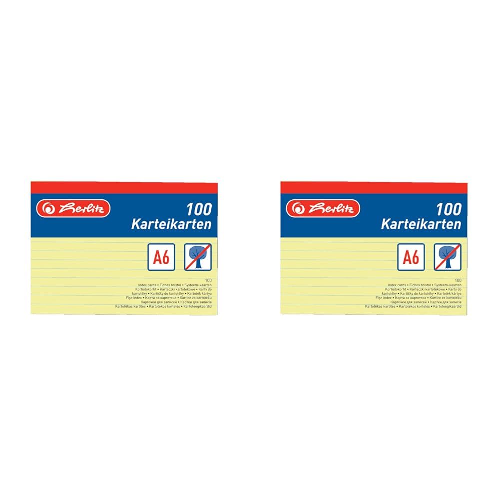herlitz-karteikarten-a6-liniert-gr-n-100-st-ck-170-g-m image 5