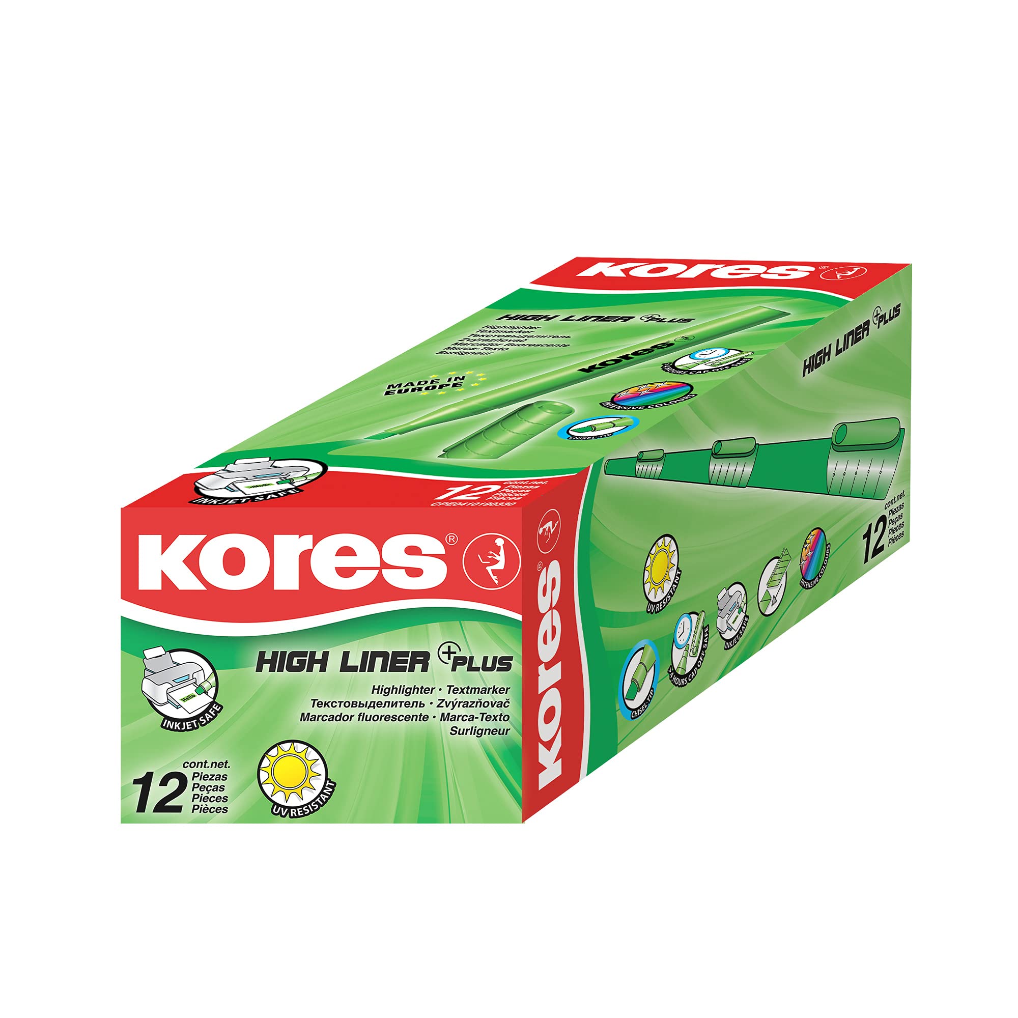 kores-high-liner-textmarker-keilspitze-gr-n-12-st-ck image 2