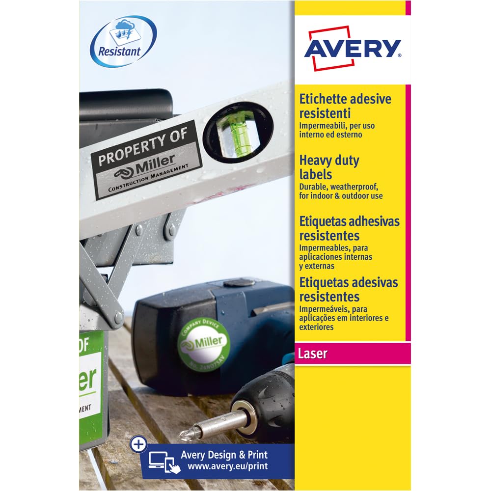 avery-zweckform-l4775-8-wetterfeste-folienetiketten-210x297-mm-wei-8-blatt image 2