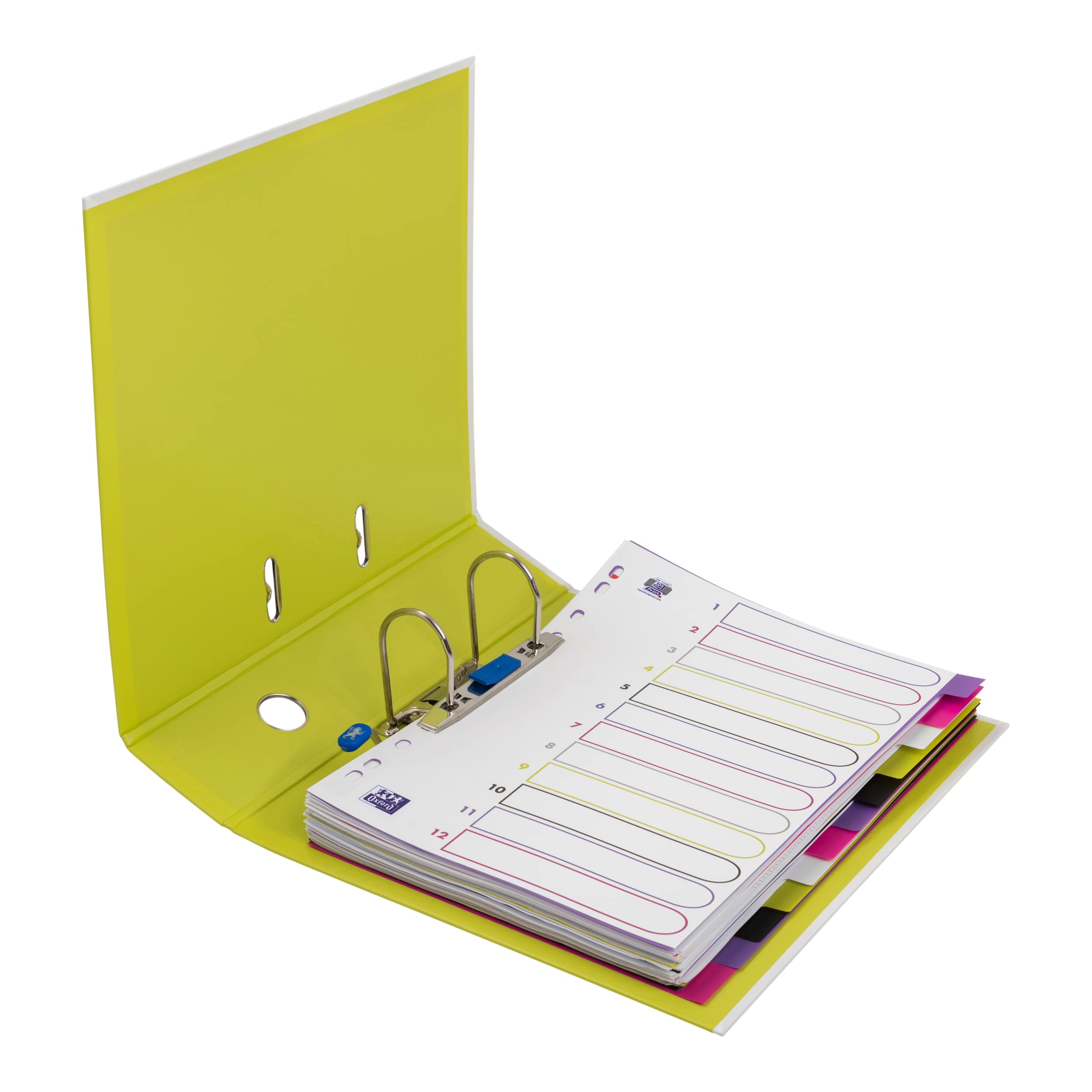 oxford-mycolour-ordner-a4-8-cm-breit-zweifarbig-wei-hellgr-n image 4