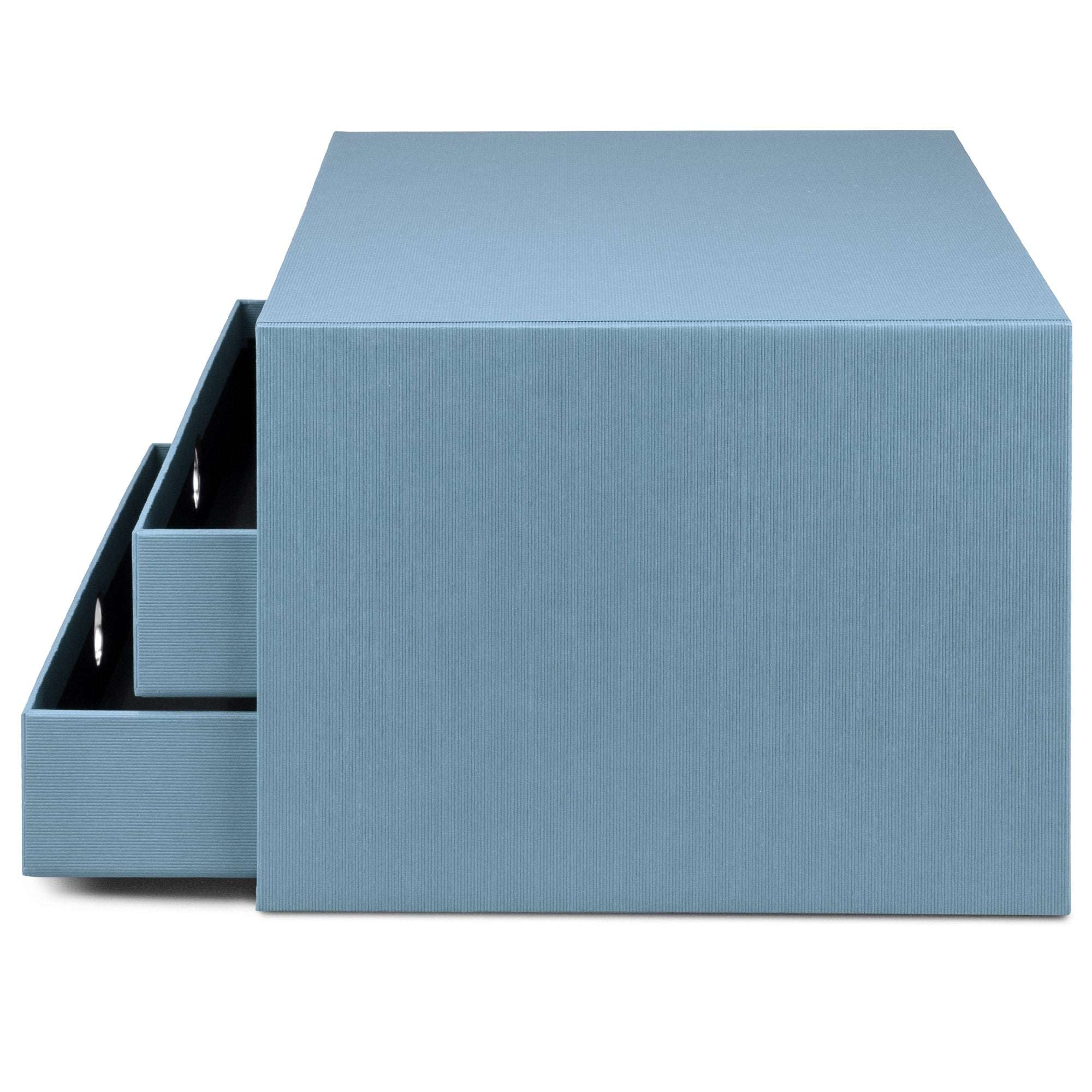r-ssler-s-o-h-o-schubladenbox-a4-quer-3-f-cher-denim-blau image 3