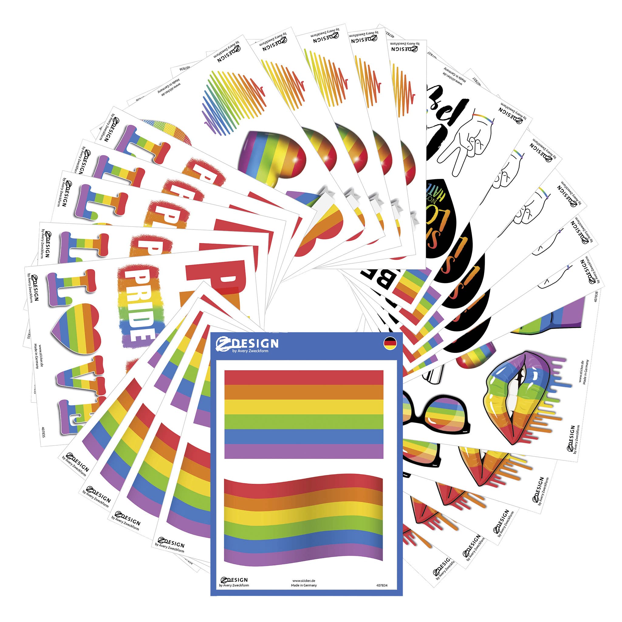 avery-zweckform-58244-z-design-lgbtq-pride-sticker-bunt-wasserfest-110-st-ck image 1