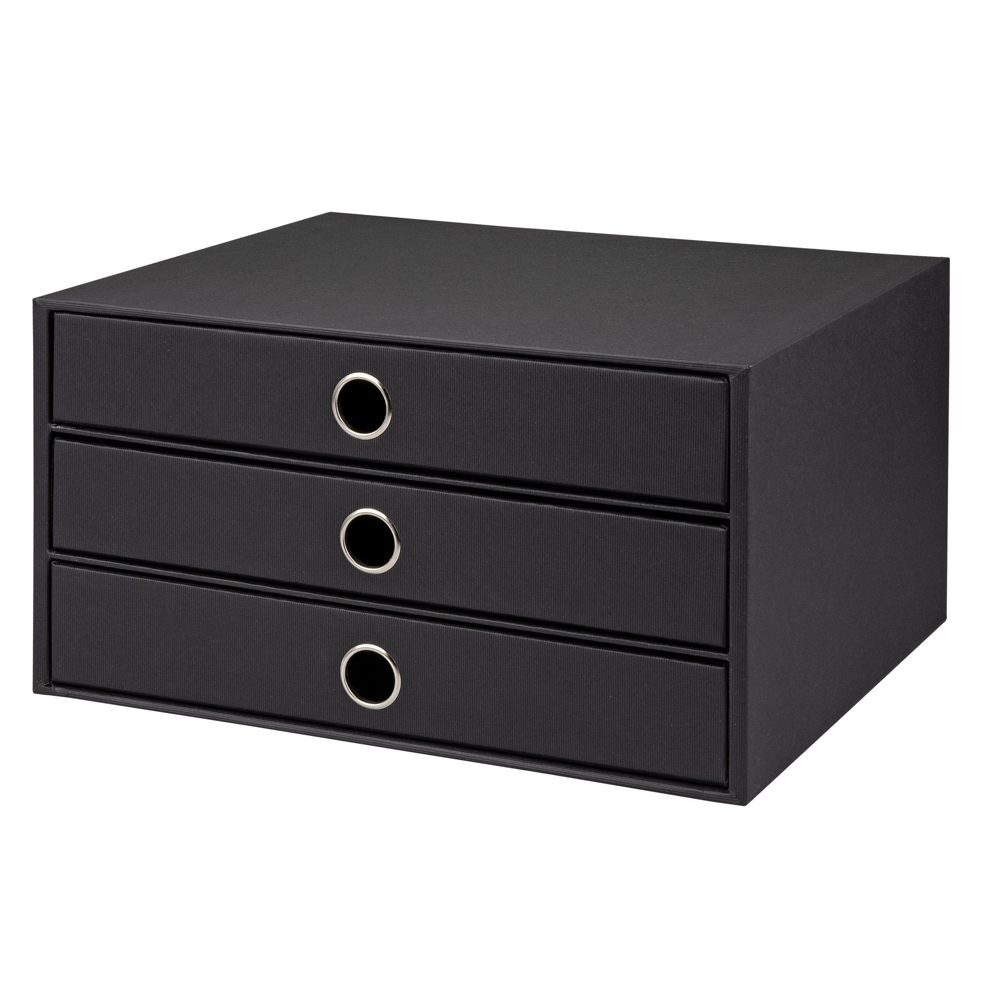 r-ssler-s-o-h-o-schubladenbox-a4-querformat-3-f-cher-schwarz image 1