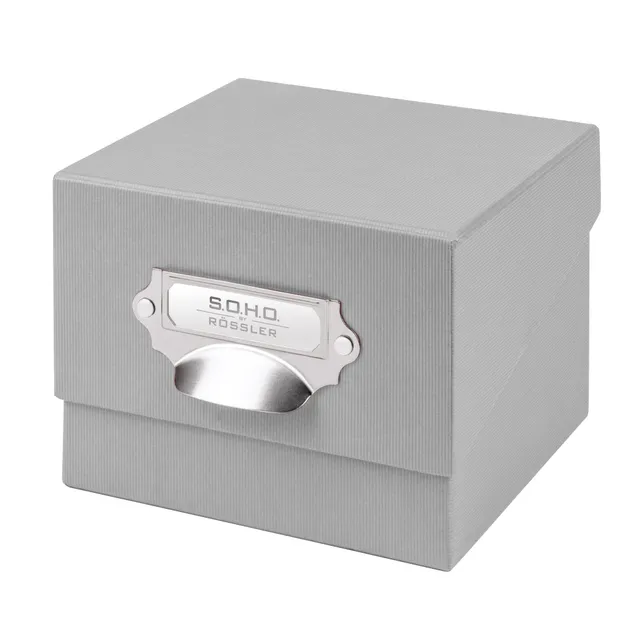 r-ssler-s-o-h-o-box-f-r-fotos-karteikarten-a6-16-7x12-5cm-stone-grau image 1
