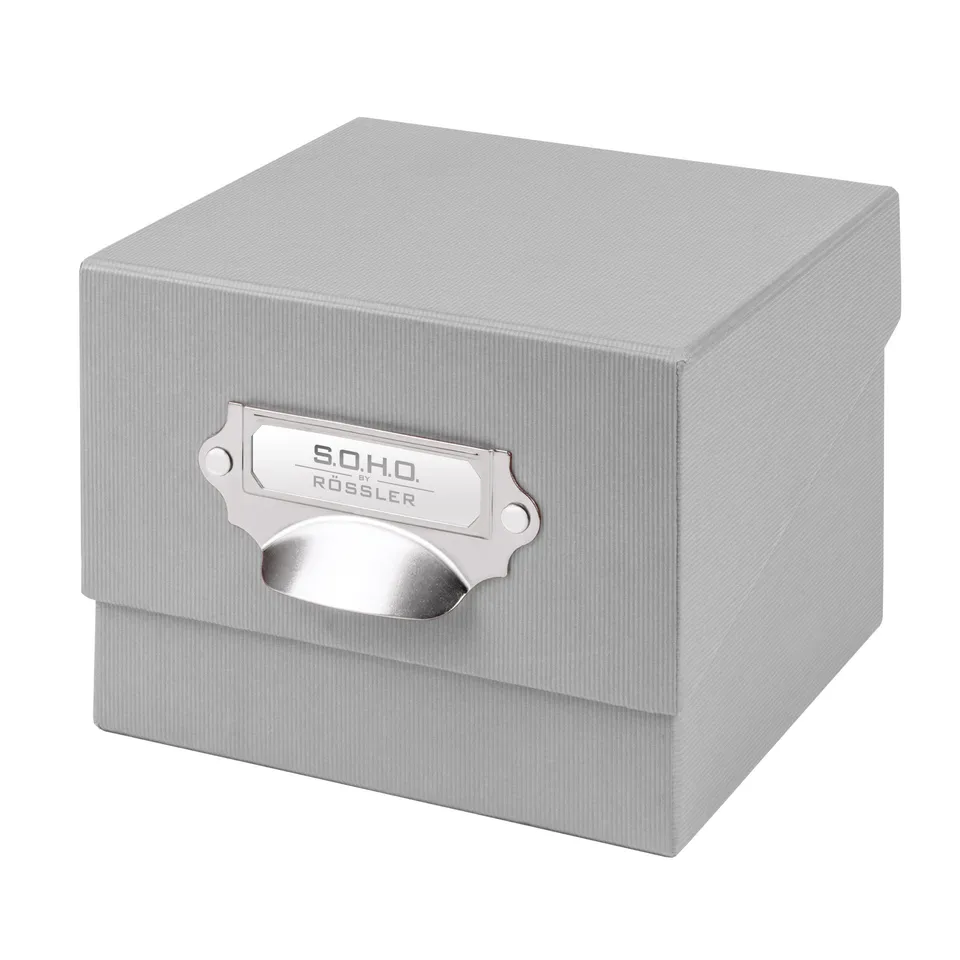 r-ssler-s-o-h-o-box-f-r-fotos-karteikarten-a6-16-7x12-5cm-stone-grau image 1