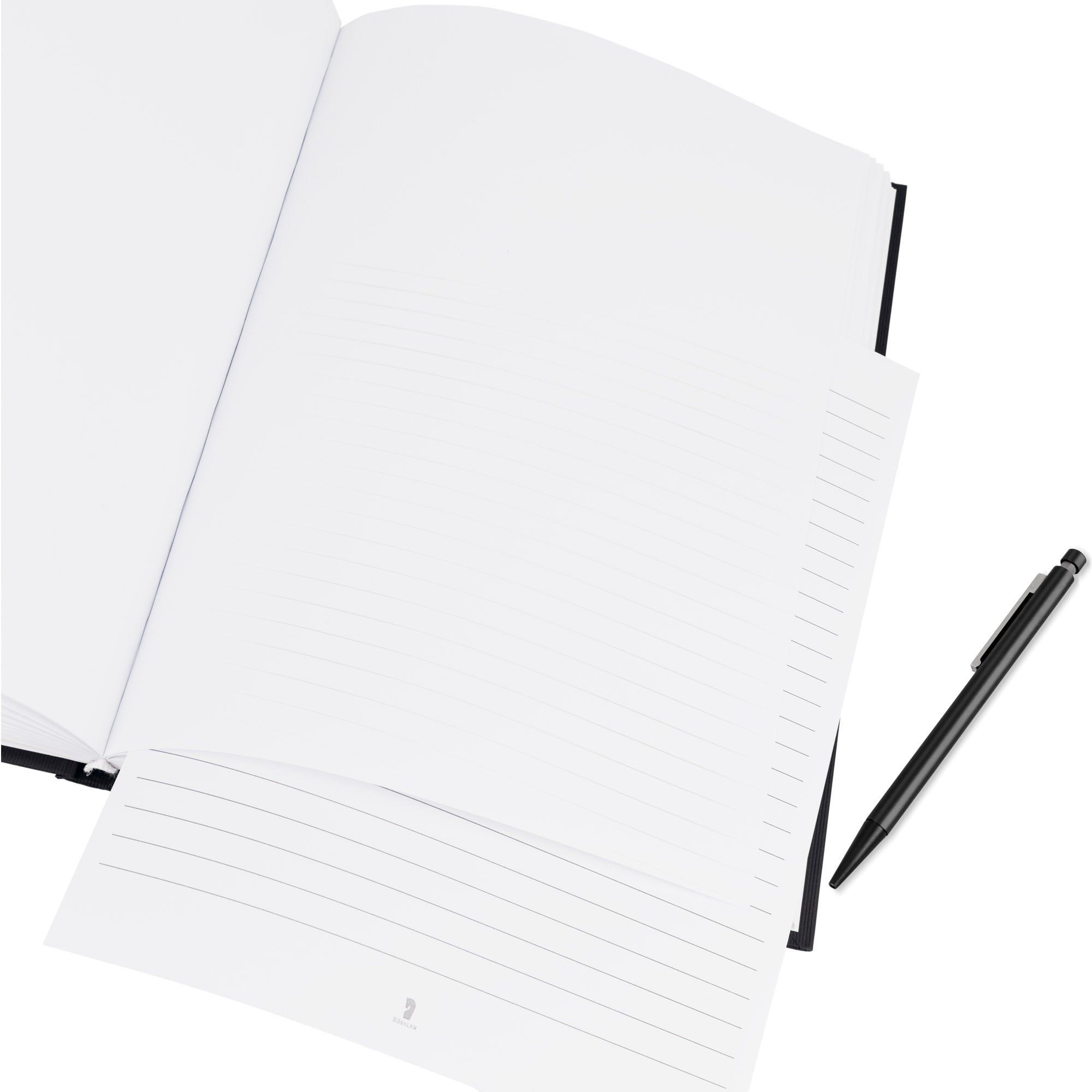 r-ssler-s-o-h-o-notizbuch-a4-hardcover-blanko-schwarz image 4