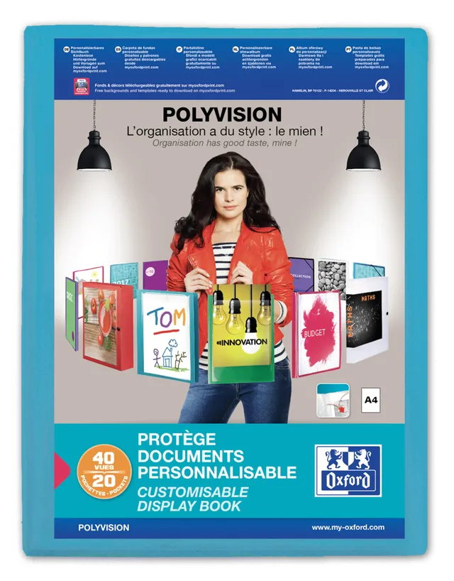 oxford-sichtbuch-a4-polyvision-blau-mit-20-h-llen image 1