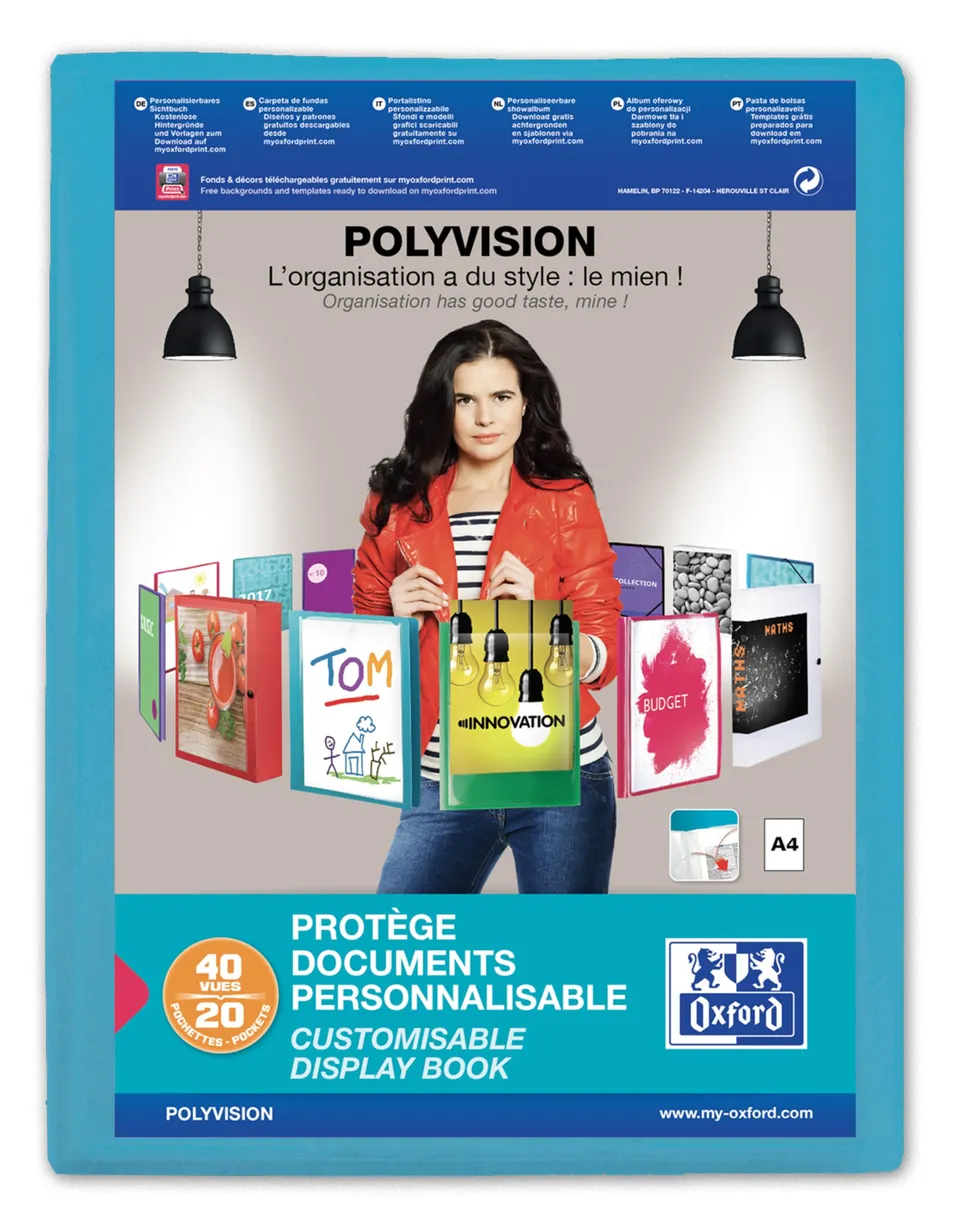 oxford-sichtbuch-a4-polyvision-blau-mit-20-h-llen image 1