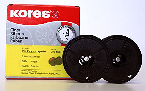 kores-schreibmaschinenfarbband-seide-schwarz-rot-standard-din-doppelspule-13mm-1 image 5