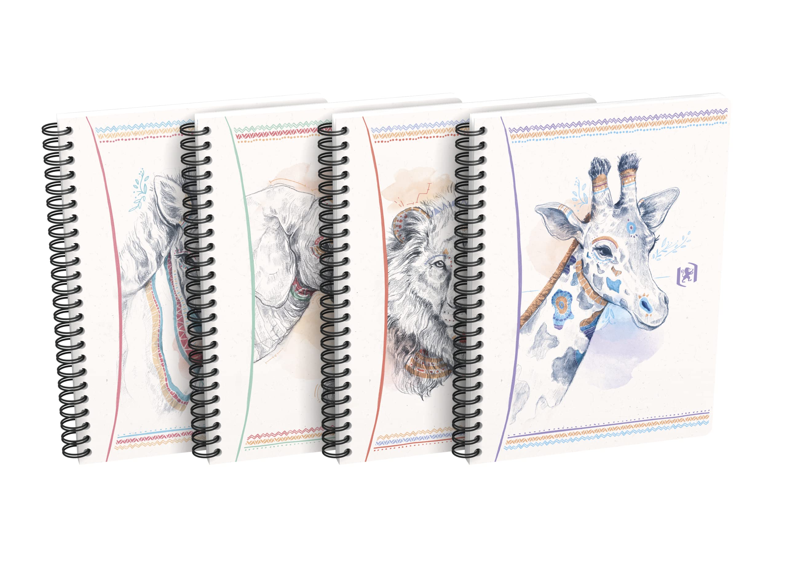 oxford-go-boho-spirit-spiralbuch-a5-liniert-softcover-60-blatt-4-motive-5-st-ck image 1