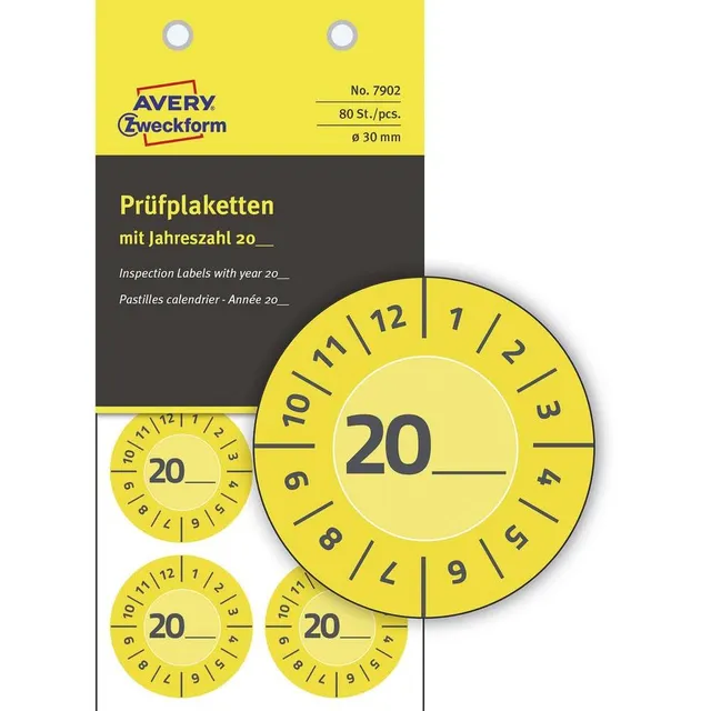 avery-zweckform-7902-pr-fplaketten-20xx-30mm-gelb-80-st-ck image 1