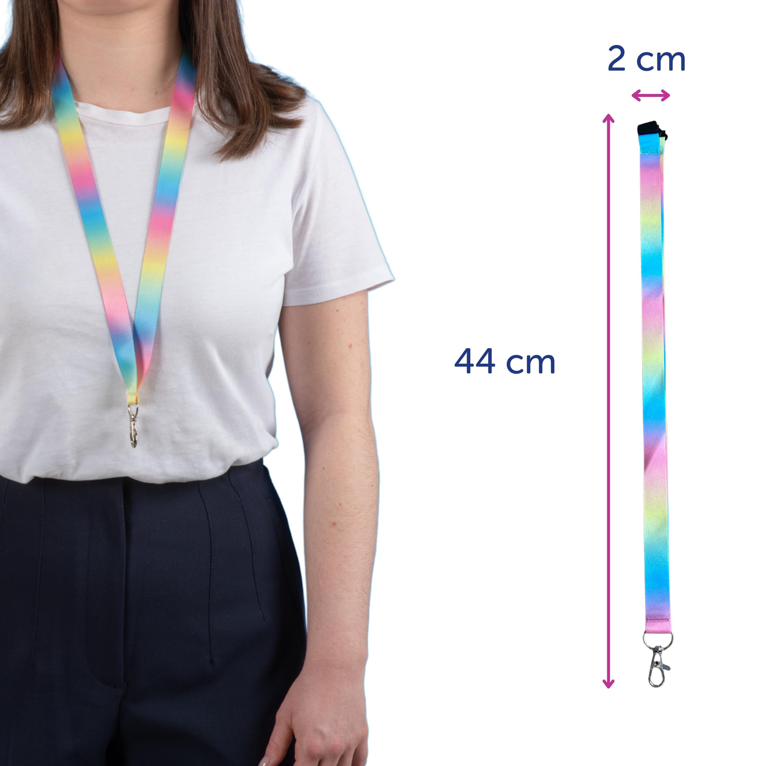 avery-zweckform-r4828ra-schl-sselband-44x2cm-bunt-regenbogen-10-st-ck-lanyard-se image 3