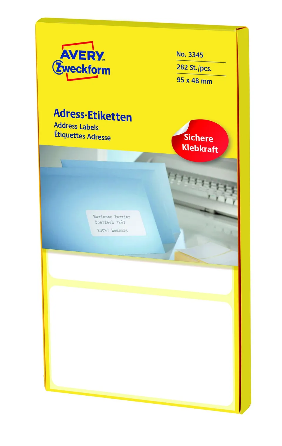 avery-zweckform-3345-adress-etiketten-95-x-48-mm-282-etiketten-papier-matt-wei image 1