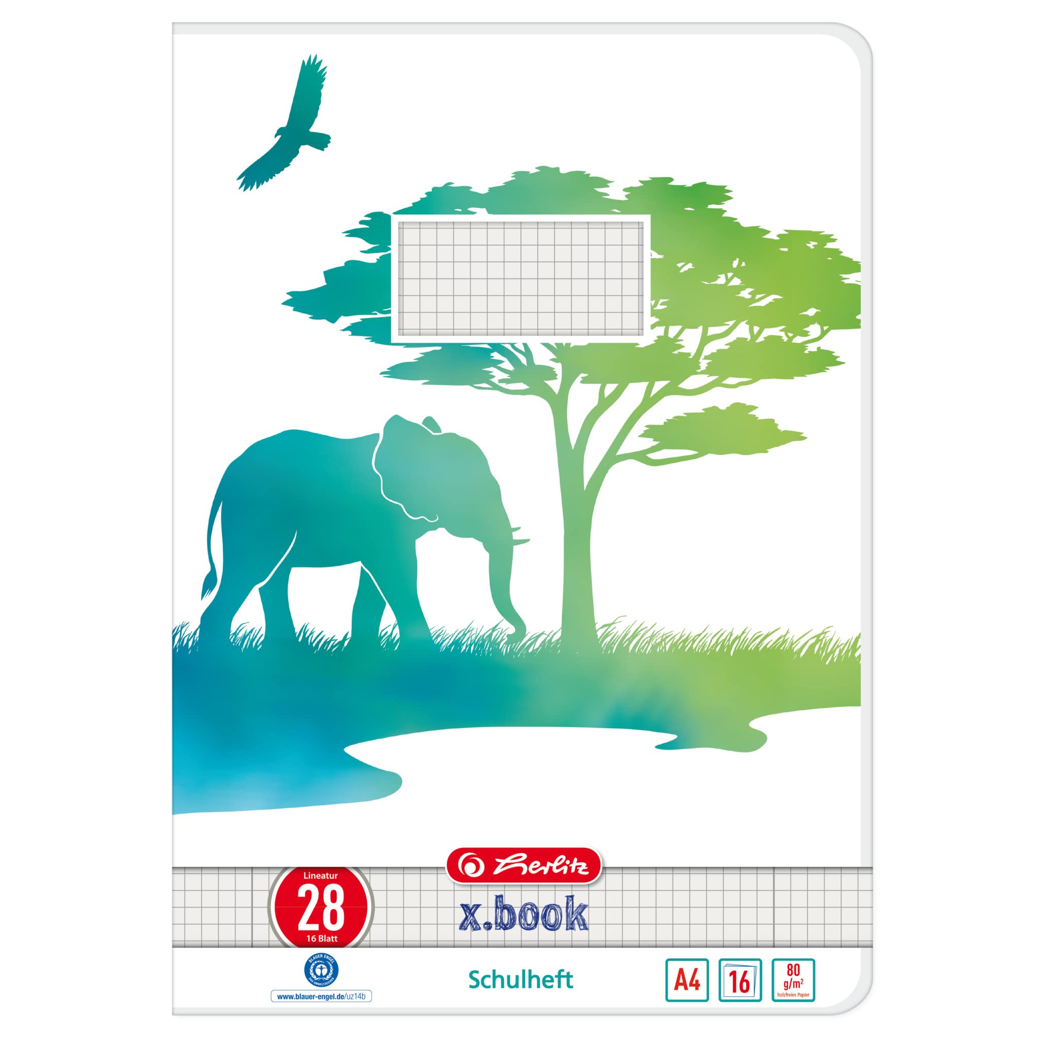 herlitz-hefte-a4-greenline-elefant-lin-25-16-blatt-10-st-ck image 7