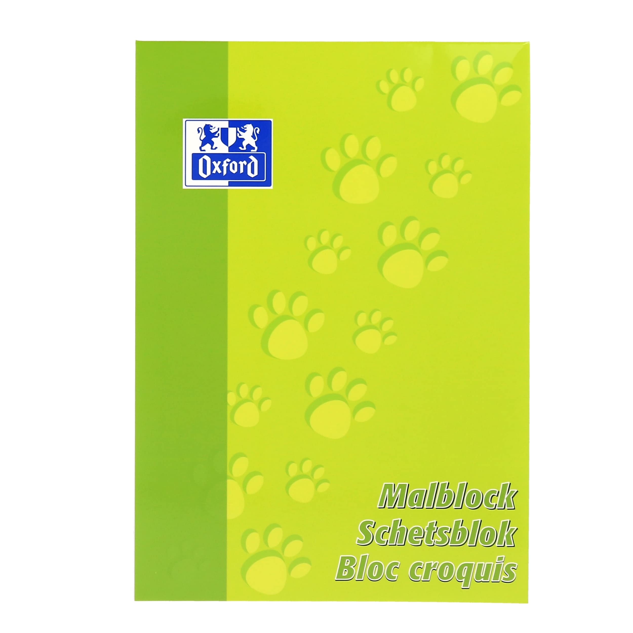 oxford-malblock-a4-blanko-100-blatt-hellgr-n-5-st-ck image 1