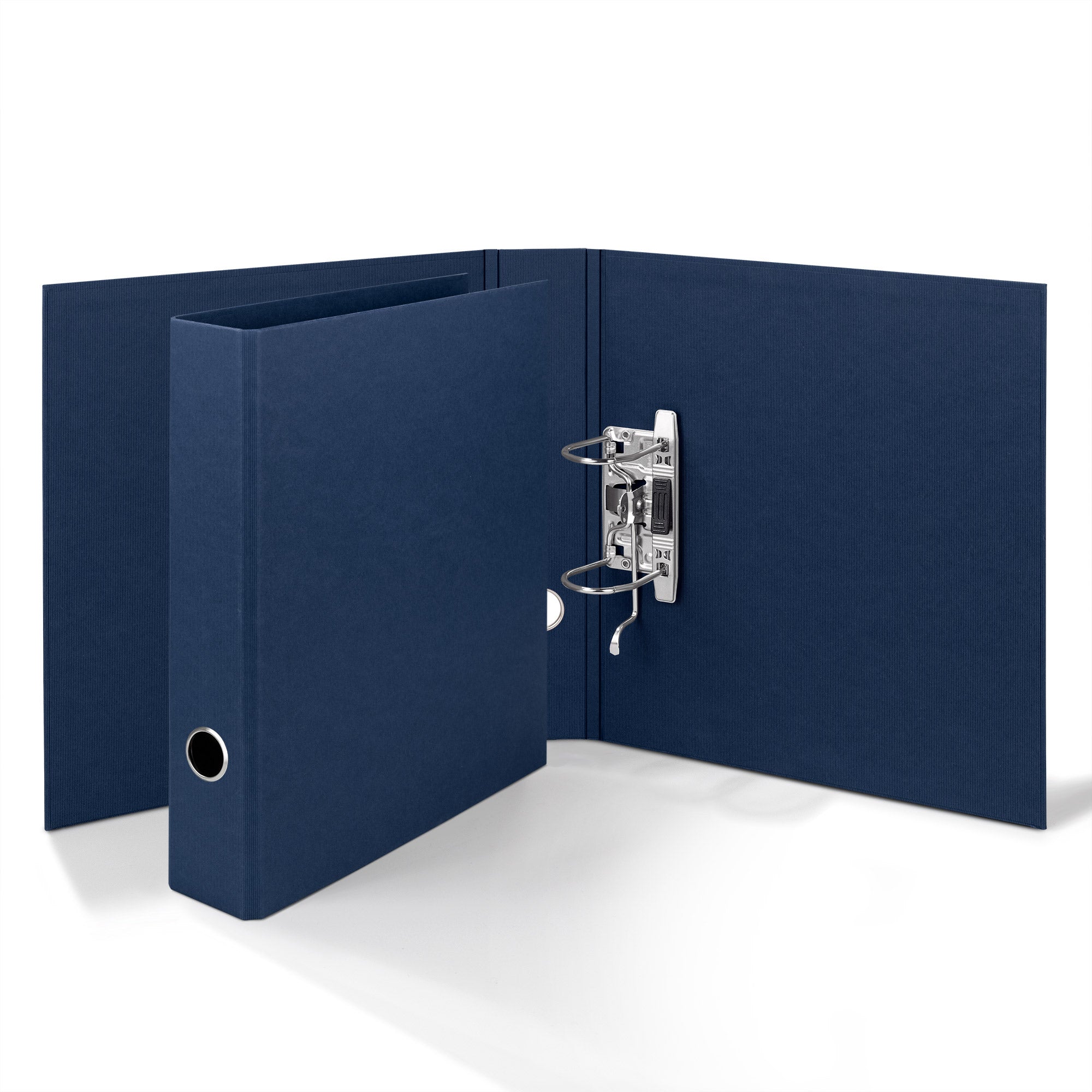r-ssler-s-o-h-o-ordner-schmal-a4-5-cm-navy-blau-mit-rippenpr-gung image 3