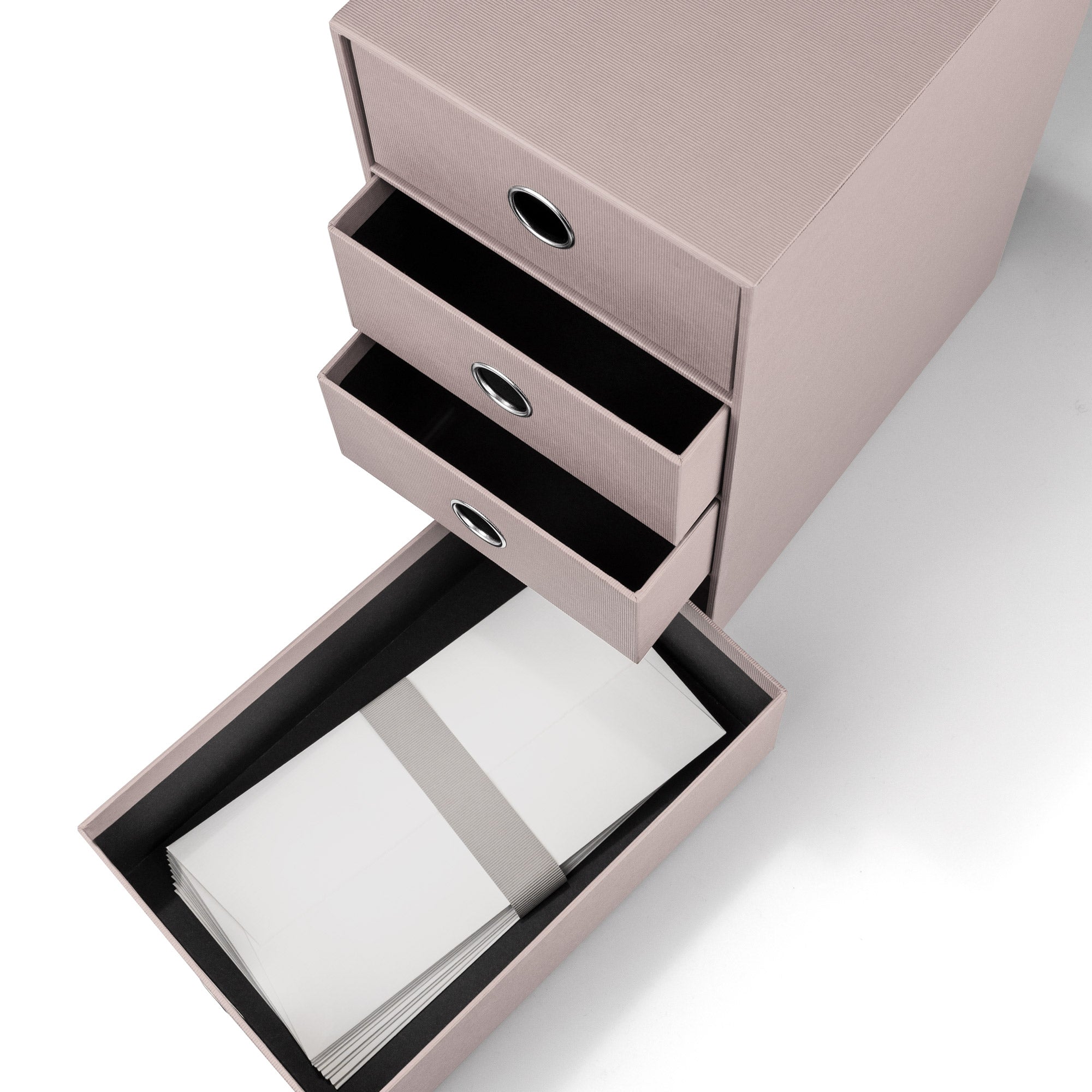 r-ssler-s-o-h-o-schubladenbox-a5-din-lang-4-f-cher-taupe image 4