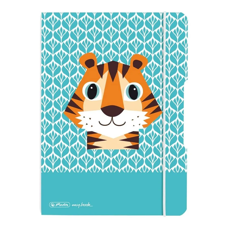 herlitz-my-book-notizheft-flex-a5-punktiert-40-blatt-motiv-cute-animals-tiger image 1