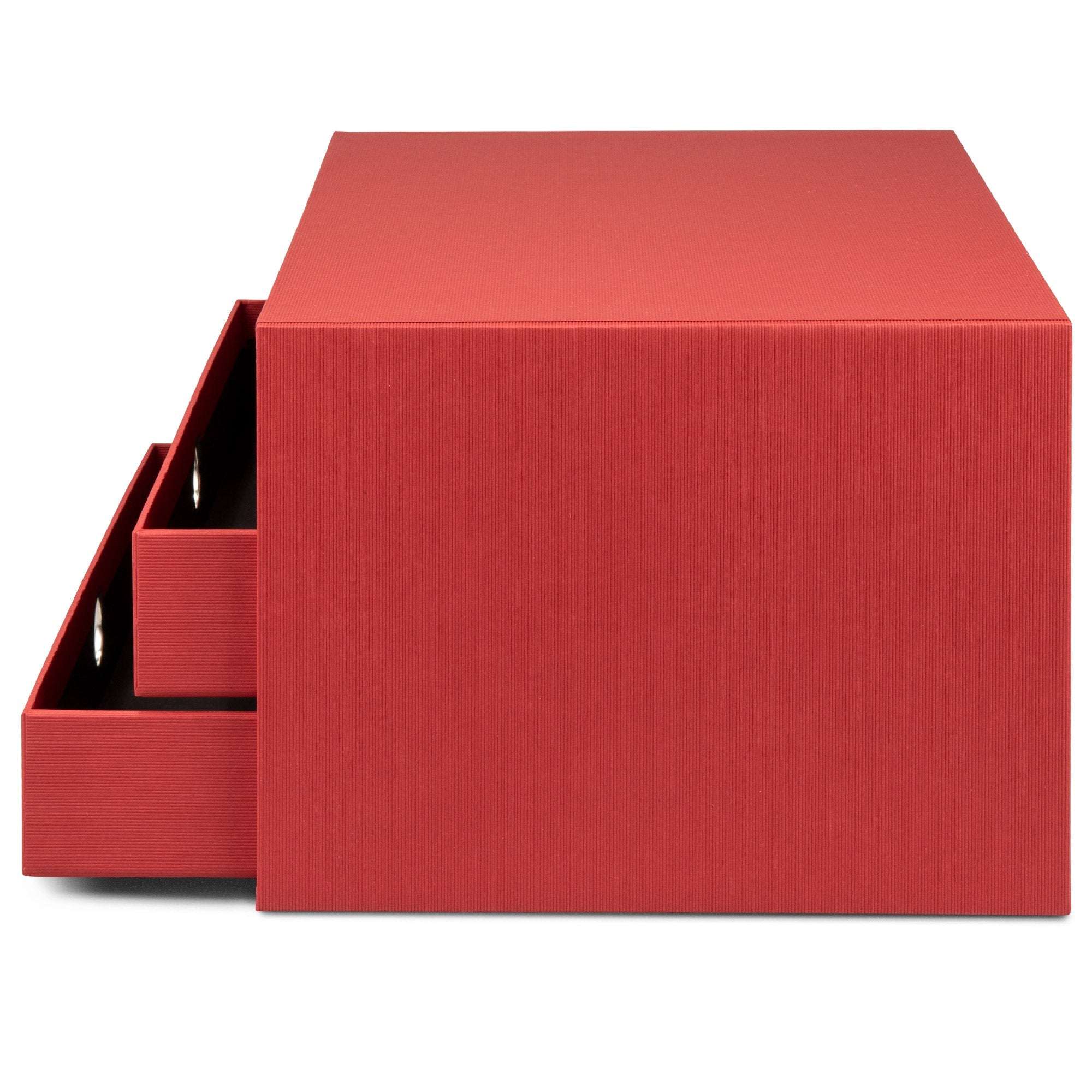r-ssler-s-o-h-o-schubladenbox-a4-querformat-3-f-cher-rot image 3