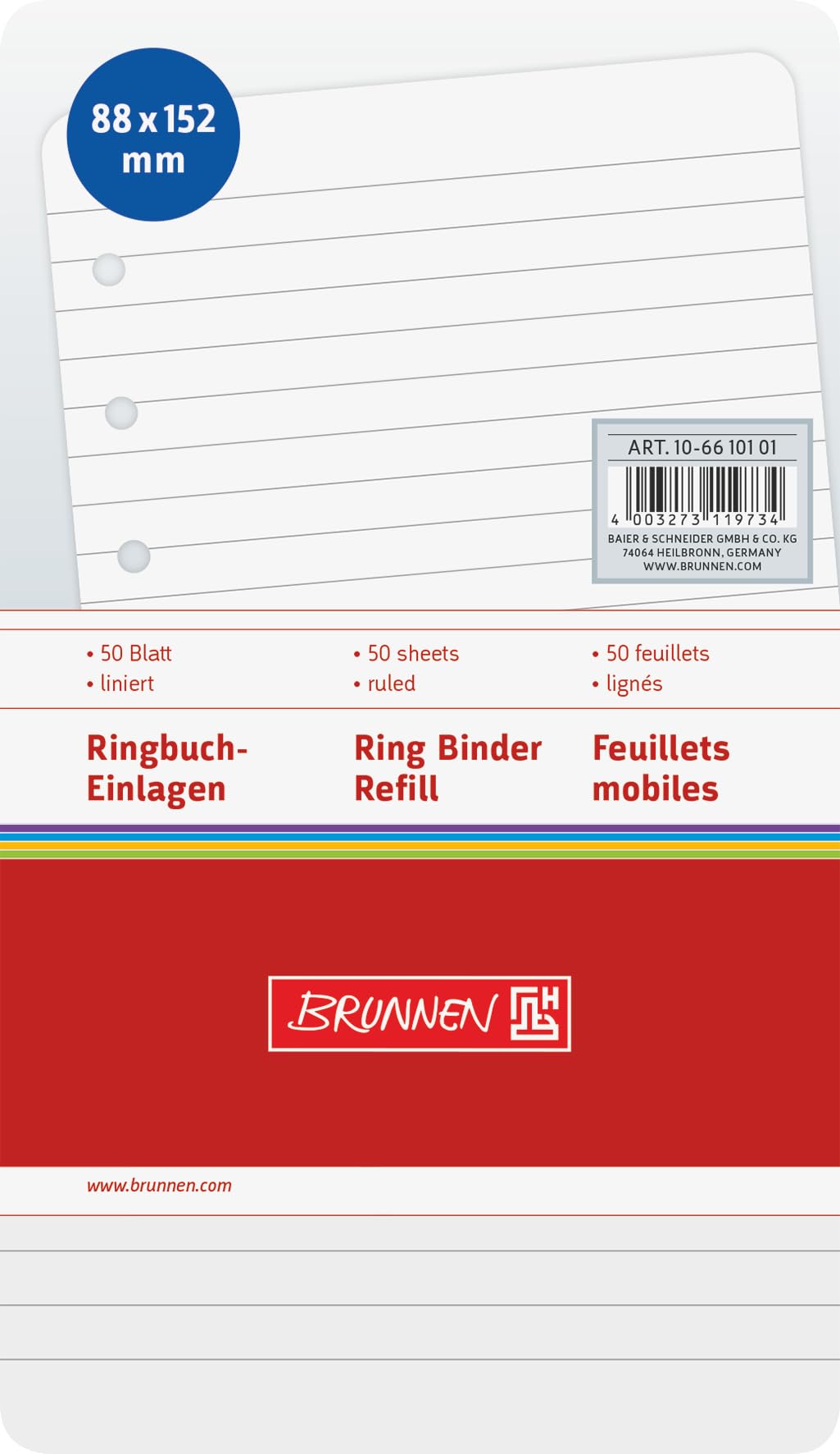 brunnen-fact-ringbucheinlagen-8-8-x-15-2-cm-liniert-50-blatt image 3