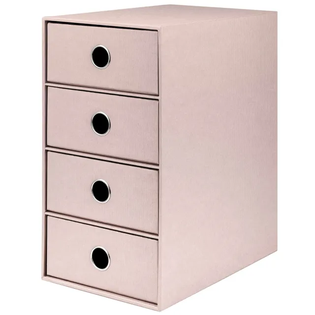 r-ssler-s-o-h-o-schubladenbox-a5-din-lang-4-f-cher-powder-rosa image 1