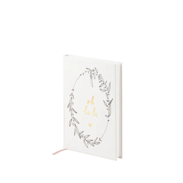 r-ssler-bullet-journal-a5-dot-grid-oh-la-la-mit-goldfolie image 1