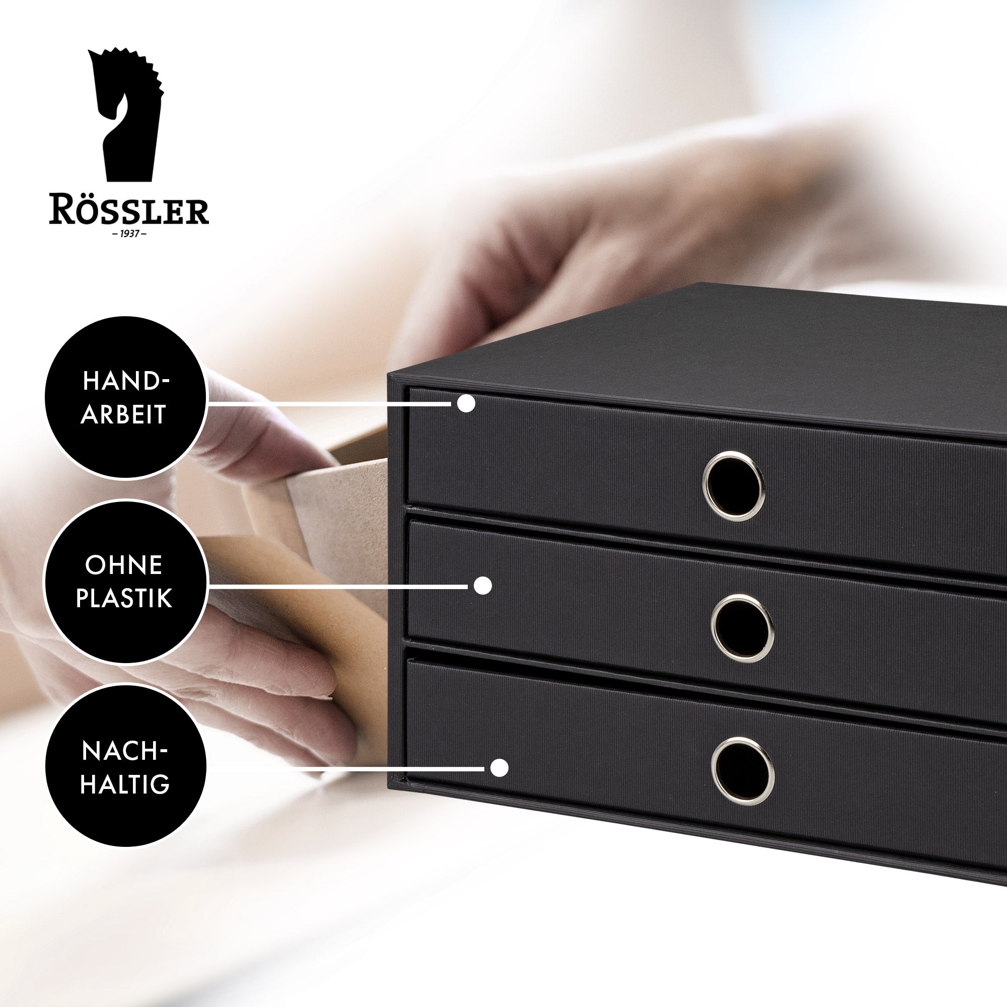 r-ssler-s-o-h-o-schubladenbox-a4-querformat-3-f-cher-schwarz image 4