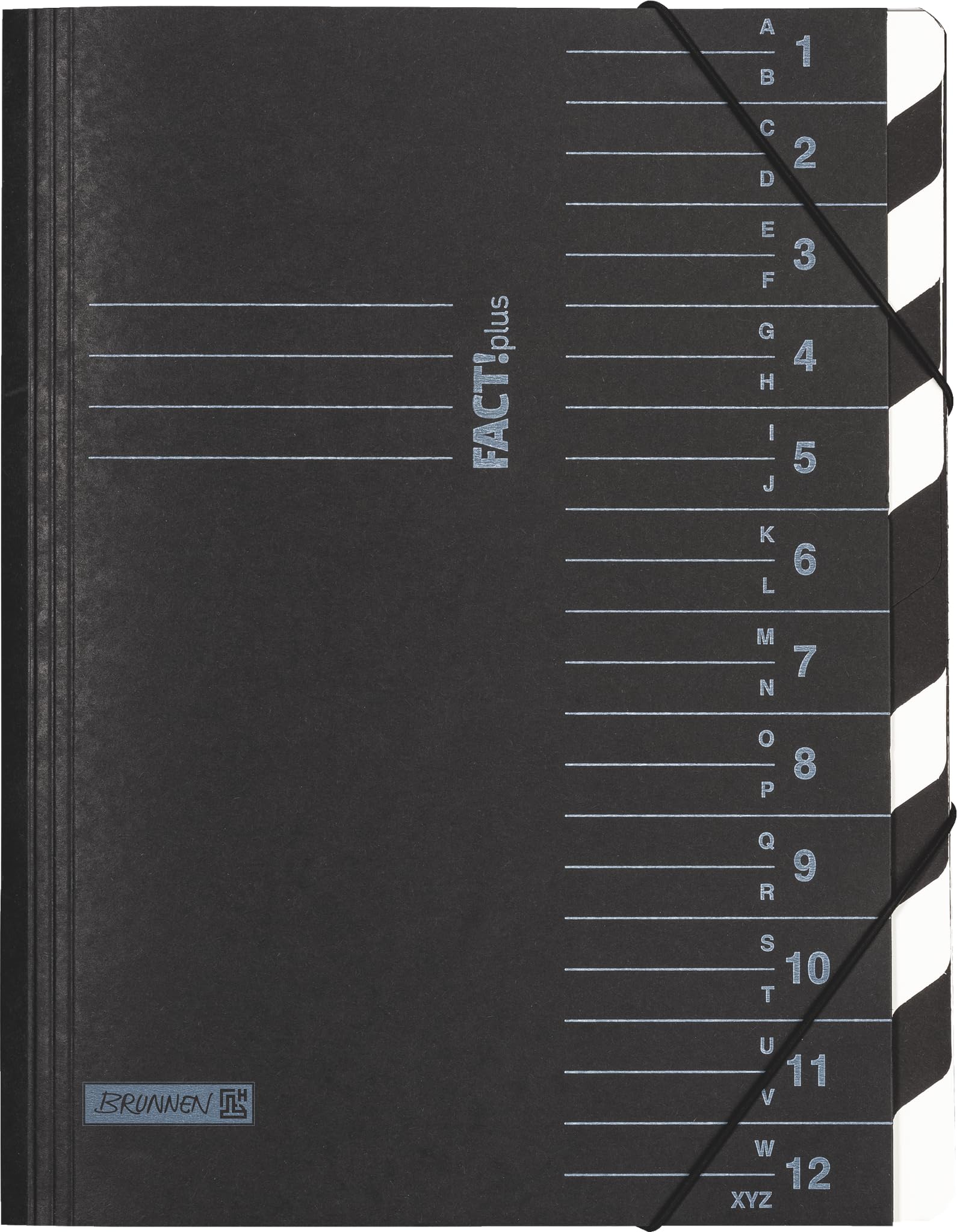 brunnen-ordnungsmappe-factplus-a4-schwarz-12-f-cher image 1