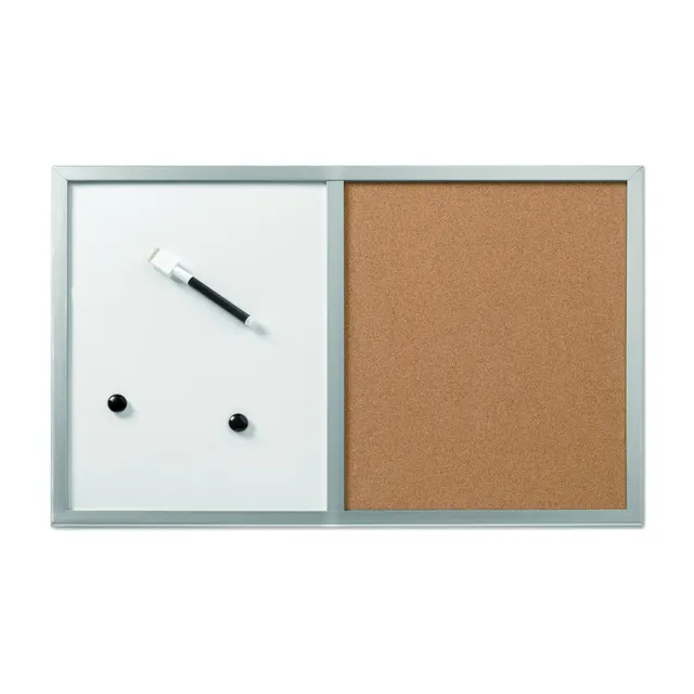 herlitz-pinnwand-und-magnettafel-40x60-cm-mit-holzrahmen image 1