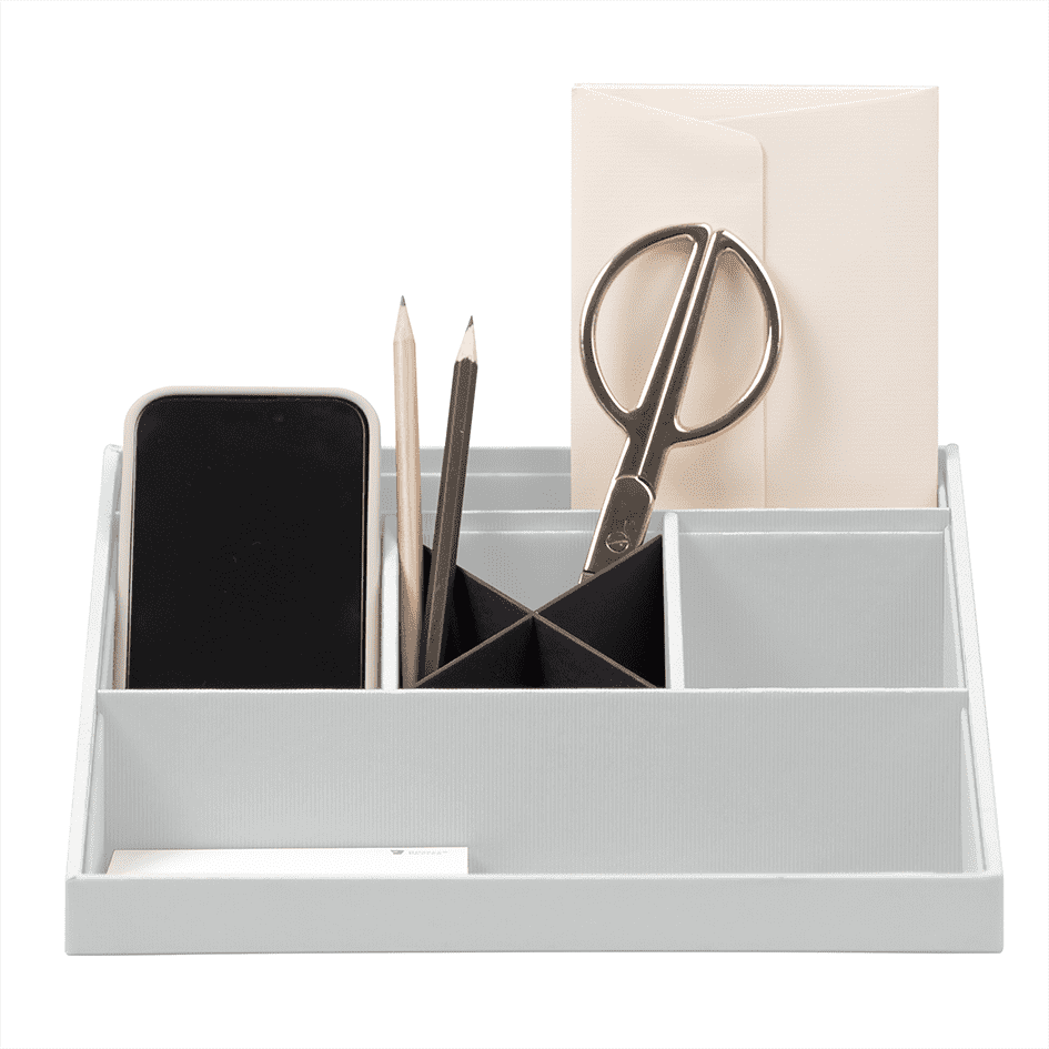 r-ssler-s-o-h-o-schreibtisch-organizer-mit-5-f-chern-stone image 1