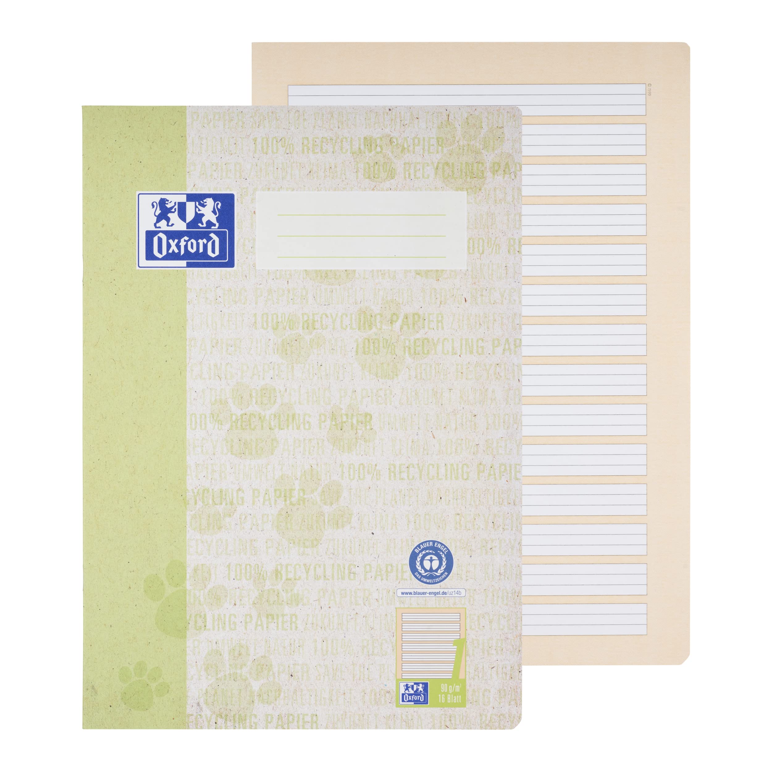oxford-recycling-schulheft-a4-16-blatt-lineatur-1-liniert-15-st-ck image 3