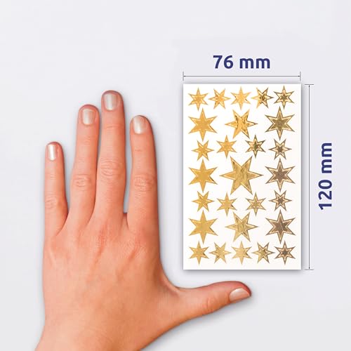 avery-zweckform-52252-aufkleber-weihnachten-sterne-gold-54-st-ck image 8