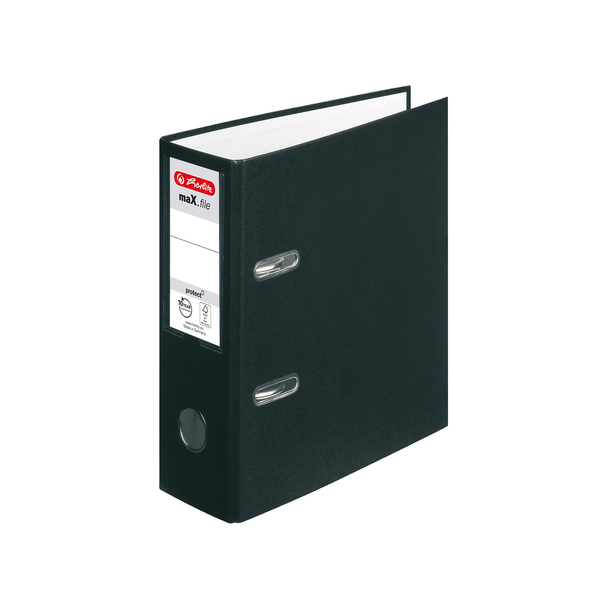 herlitz-ordner-max-file-protect-a5-hoch-8-cm-schwarz-10-st-ck image 1