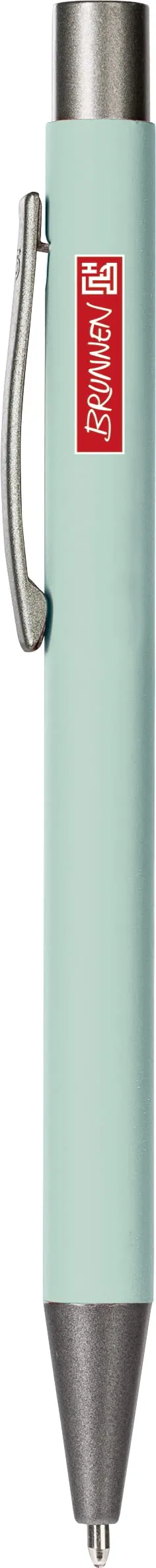 brunnen-kugelschreiber-colour-code-mint-gummiert-soft-touch-14-cm-blaue-mine image 1